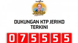 Dukungan KTP Untuk Jeriko Capai 75.555